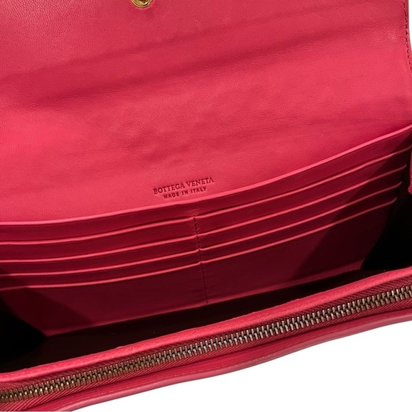 Bottega Veneta | Intracciato Woven | Wallet in Box | Barbie Pink - Picture 7 of 12